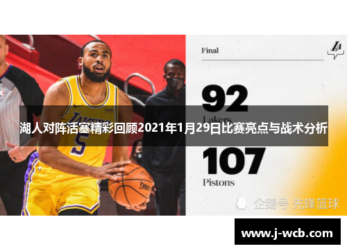 湖人对阵活塞精彩回顾2021年1月29日比赛亮点与战术分析
